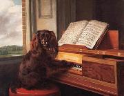 Portrait of an Extraordinary Musical Dog Philip Reinagle